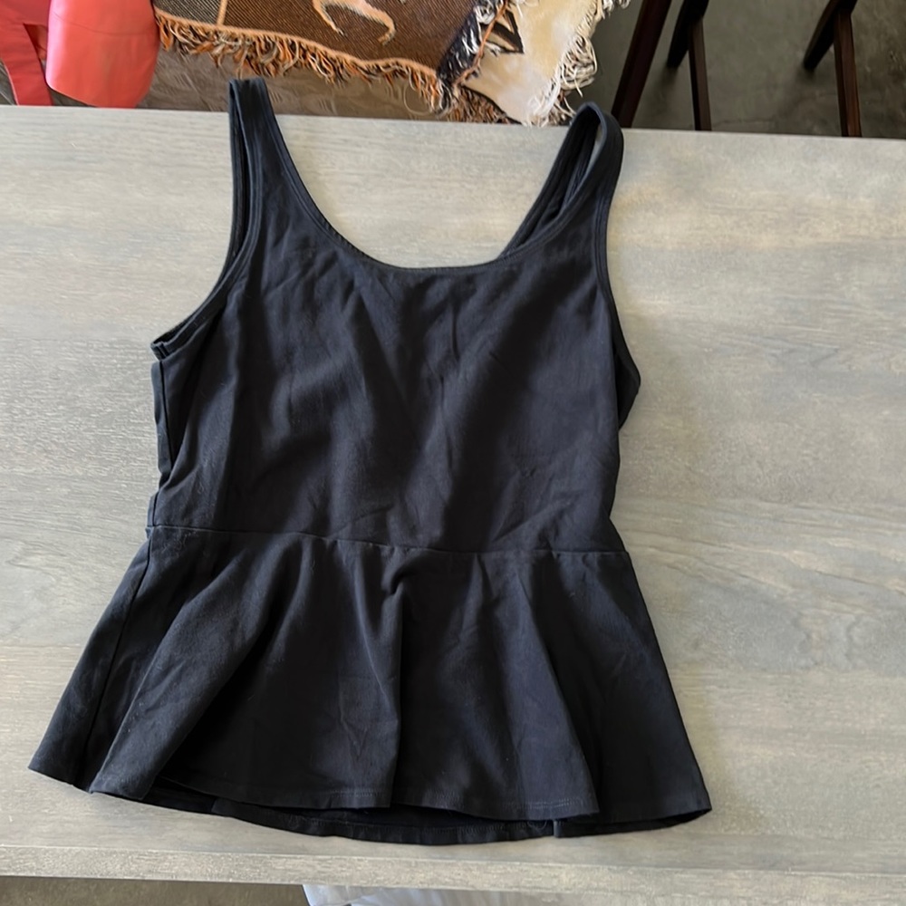 Express peplum top, sleeveless, size L, excellent condition